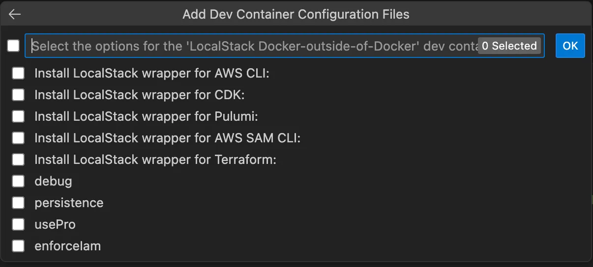 List of options (DooD)